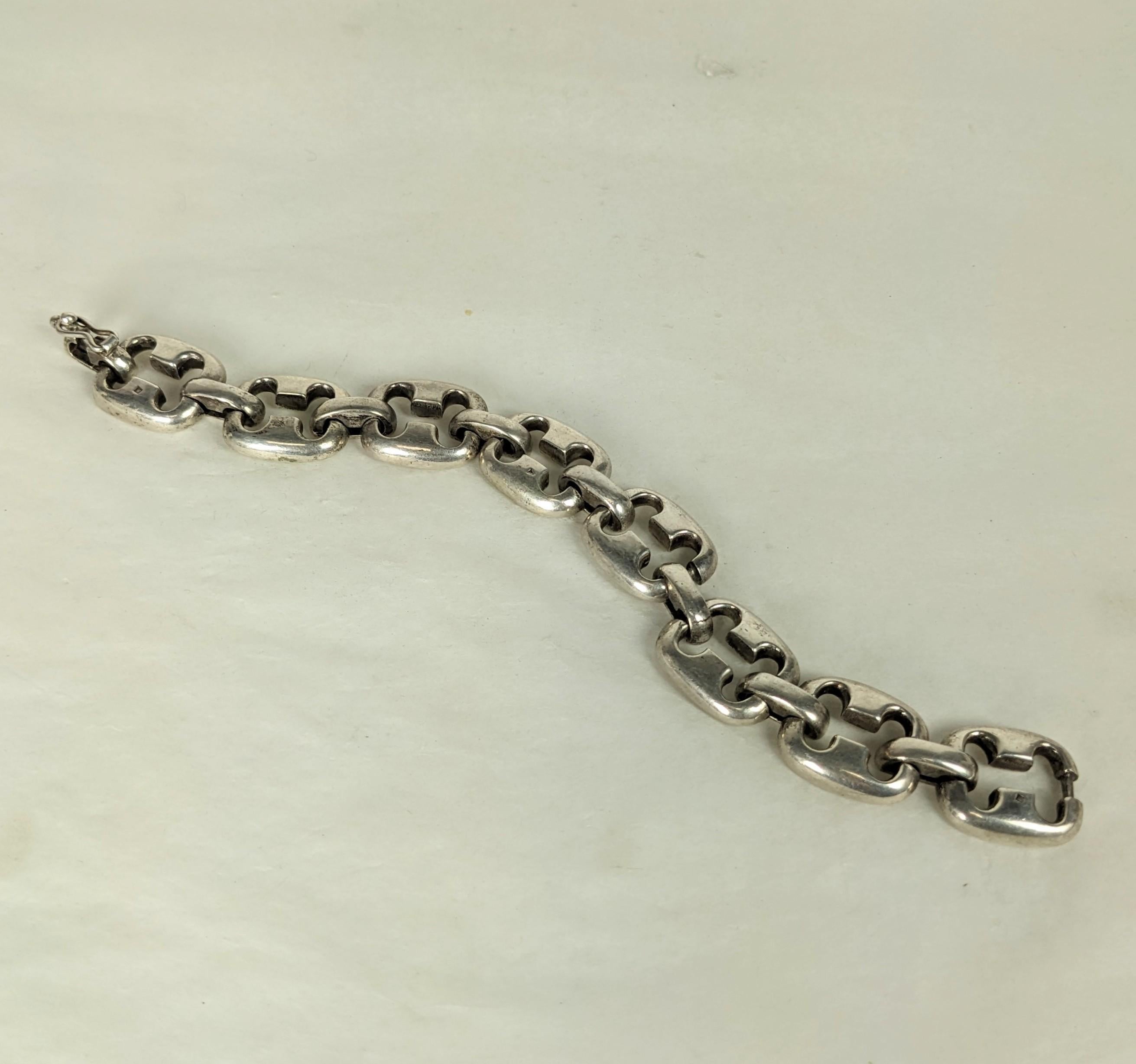 Bracelet à maillons moderniste européen Bon état - En vente à New York, NY