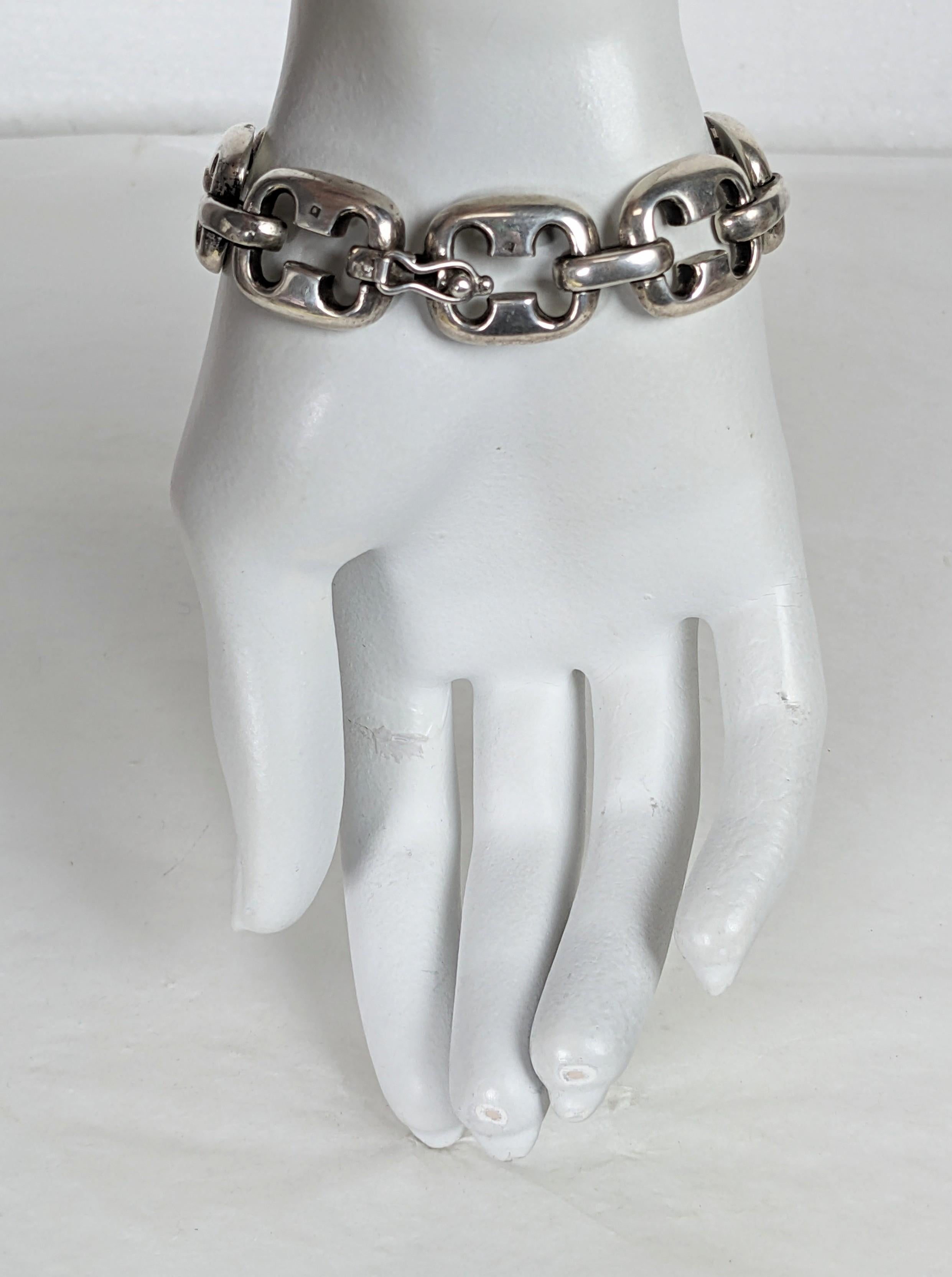 Bracelet à maillons moderniste européen en vente 4
