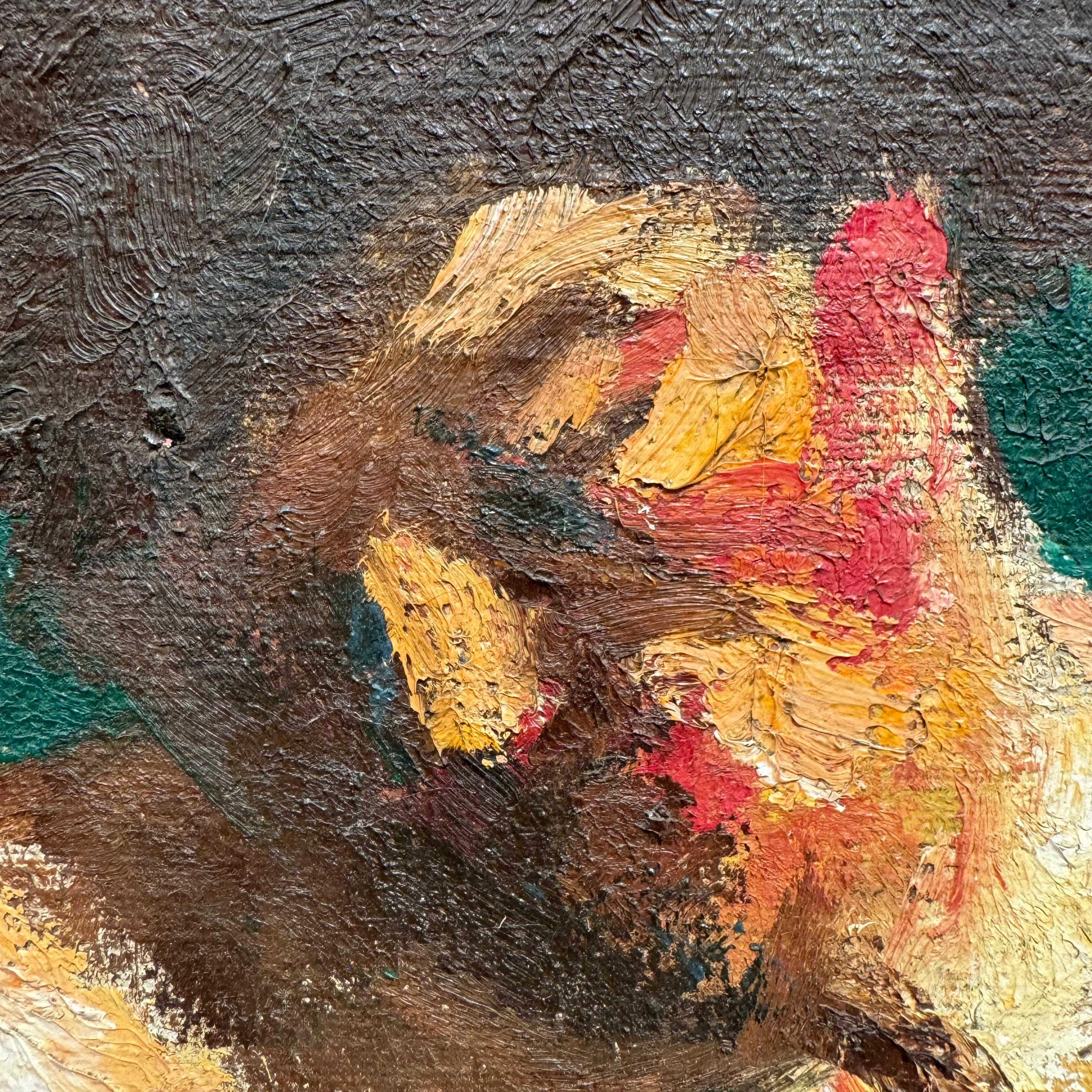 Dipinto a mano European Nude Portrait Painting in vendita