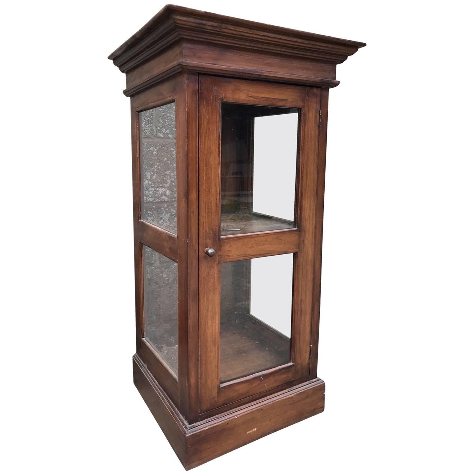 European Oak Display Cabinet Museum, Antique, Vintage, Original For Sale