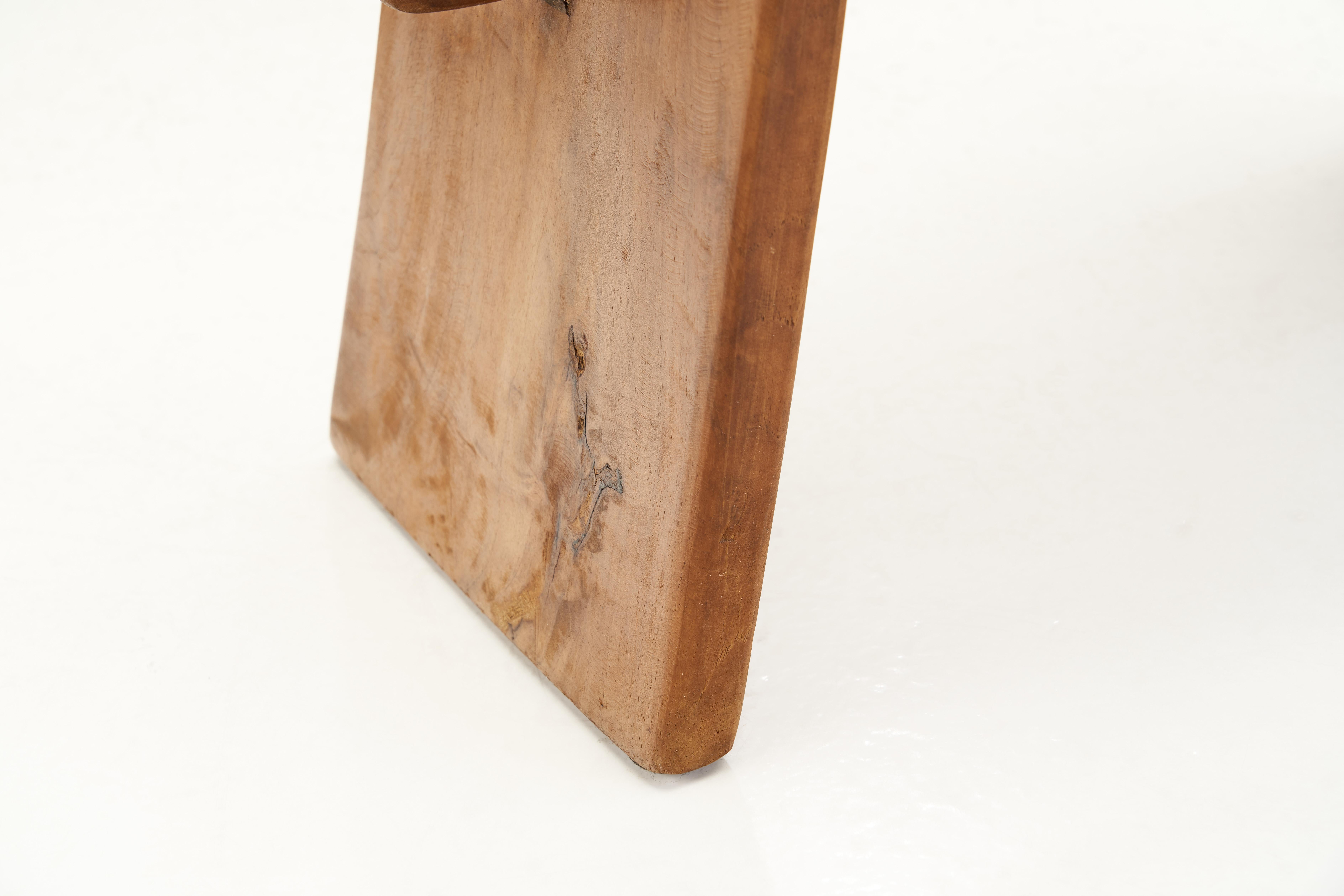 European Oak Stool with Tenon and Dowel Joinery, Europe late 20th Century 10