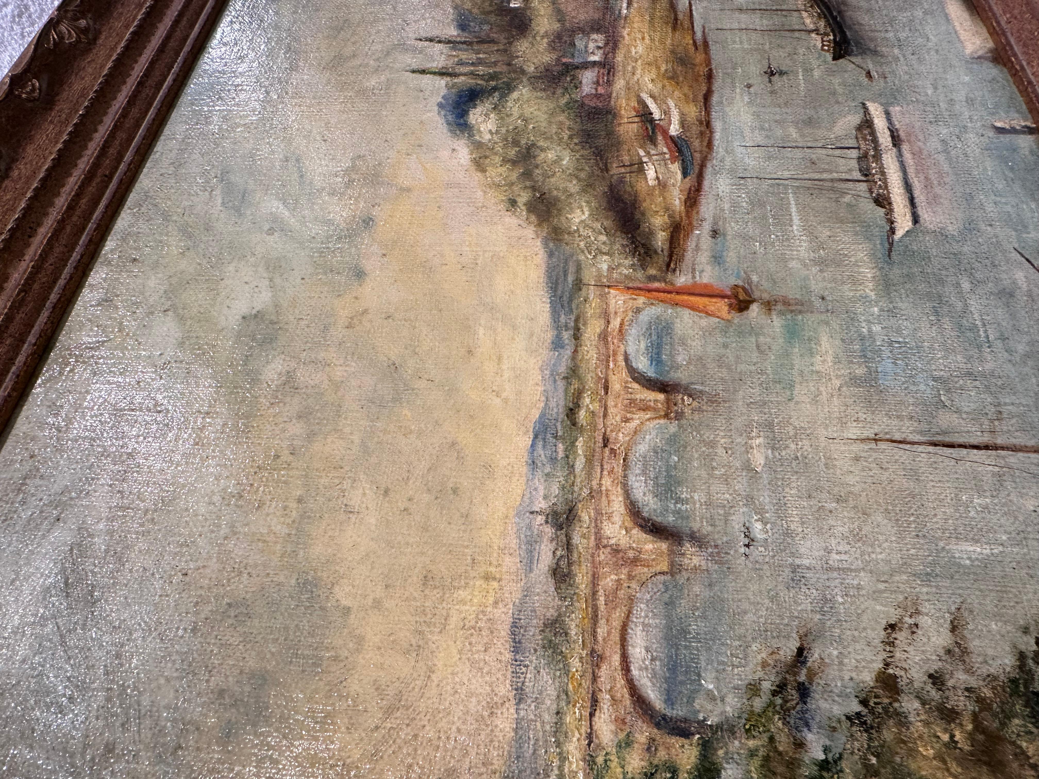 English European Oil Painting on Board