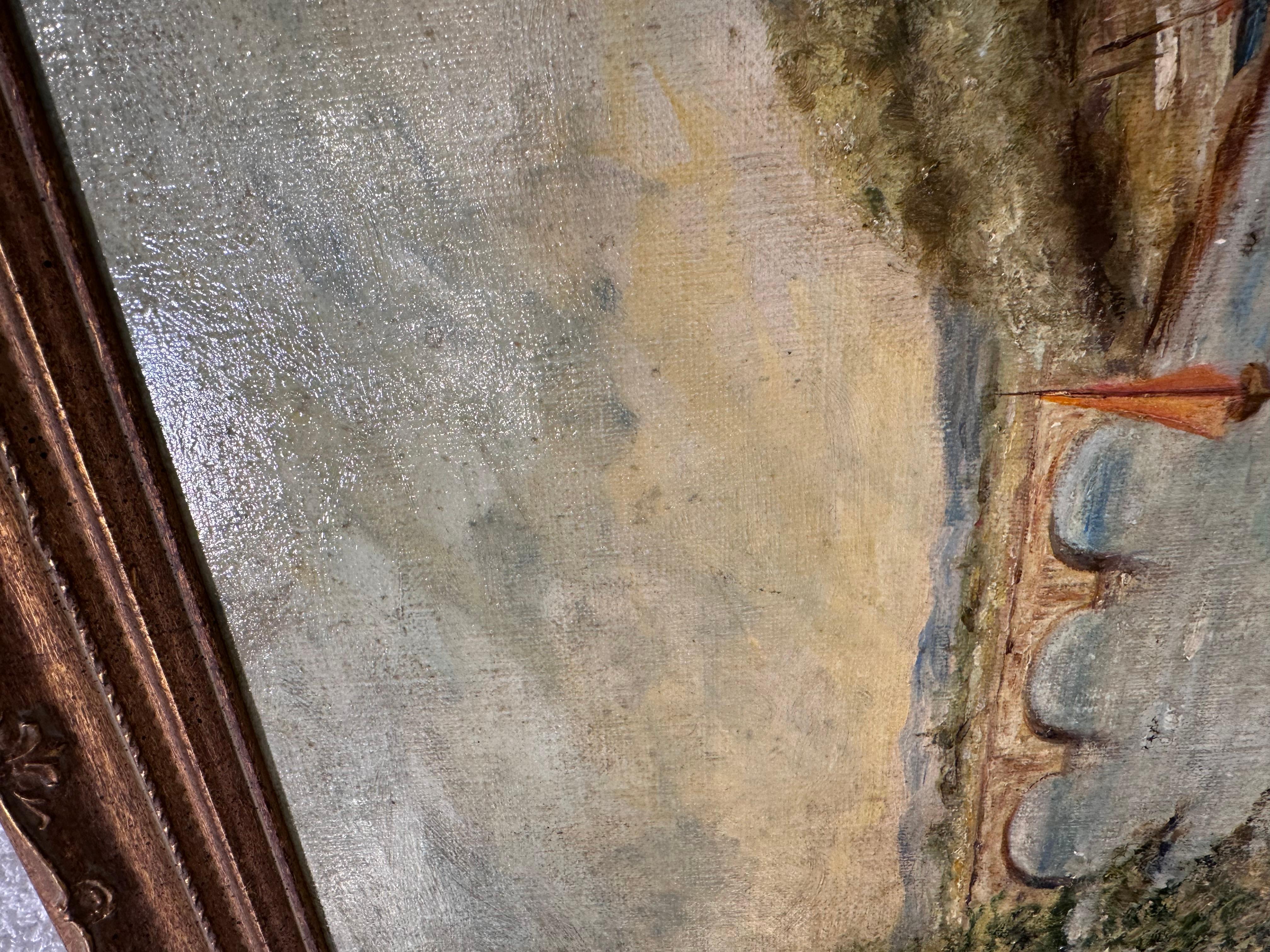 Early 20th Century European Oil Painting on Board