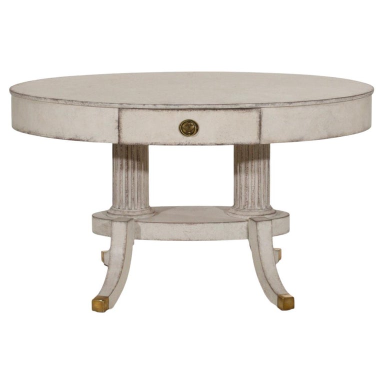 European Oval Center Table, circa 1820 For Sale at 1stDibs
