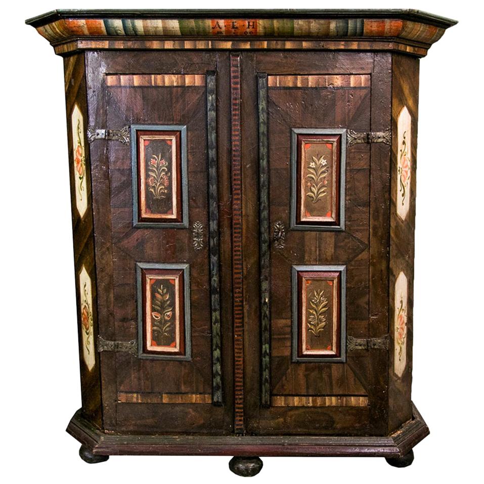European Painted Armoire For Sale