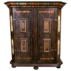 Used European Painted Armoire