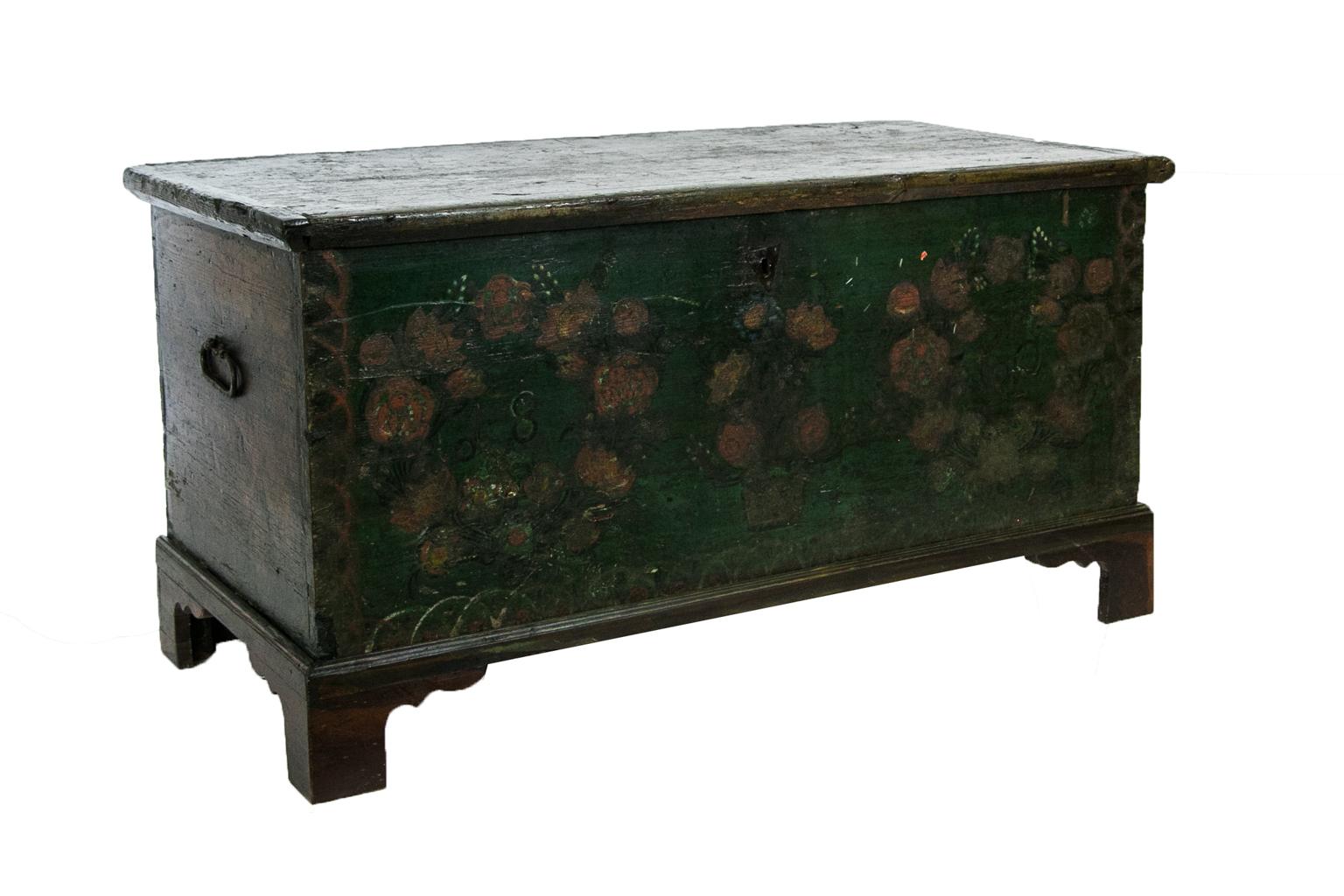 Mid-19th Century European Painted Blanket Chest