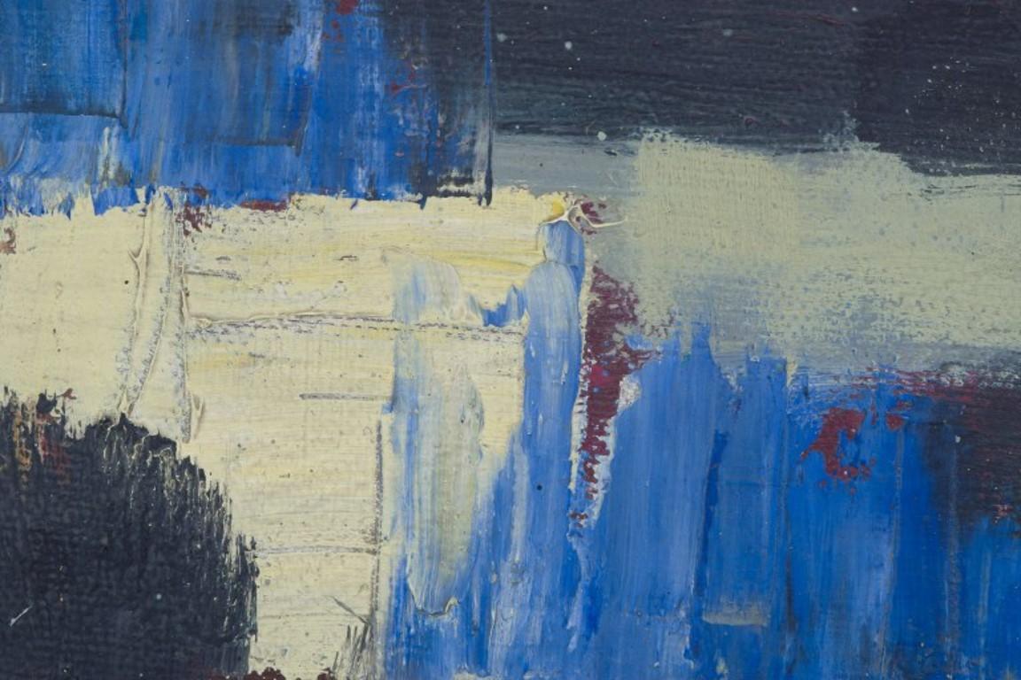 Europäischer Maler. Abstrakte Zusammensetzung. Öl auf Karton, 1965 (Sonstiges) im Angebot
