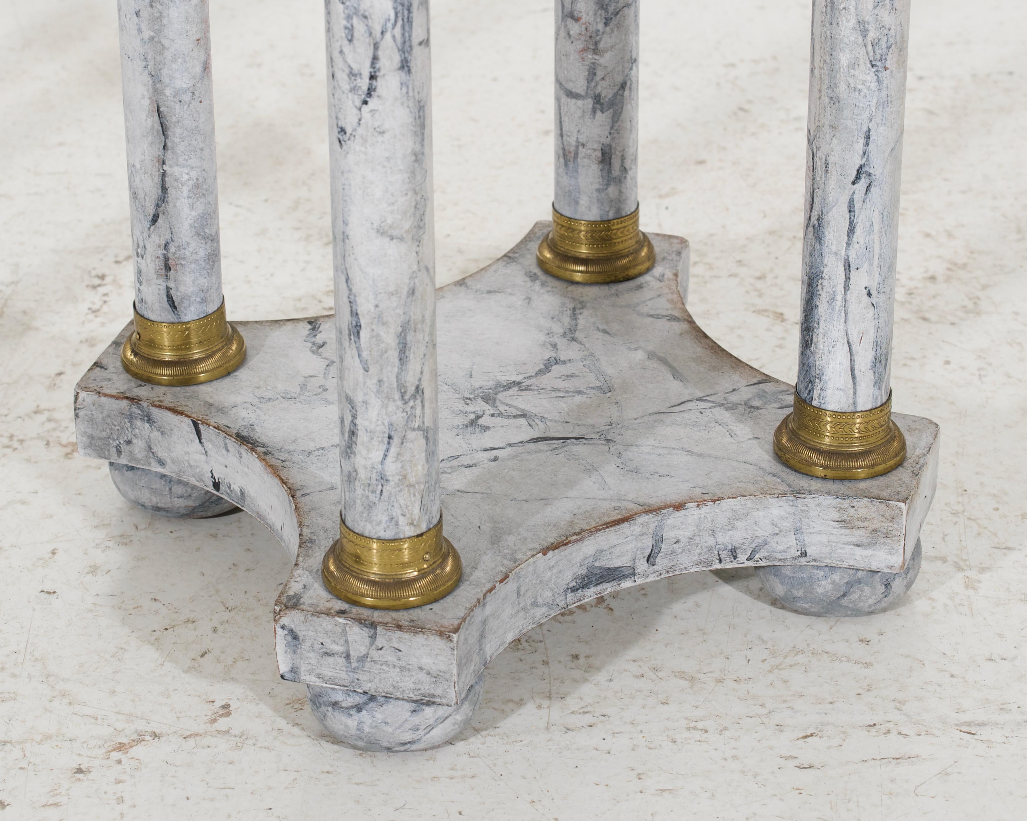 20th Century European pairs pedestals table, 20th C. For Sale