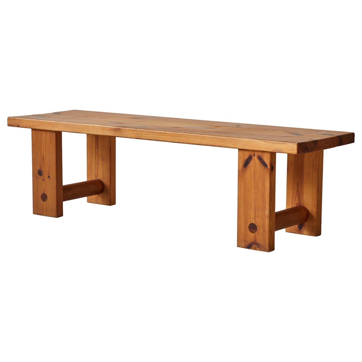 European Pine Bench at 1stDibs