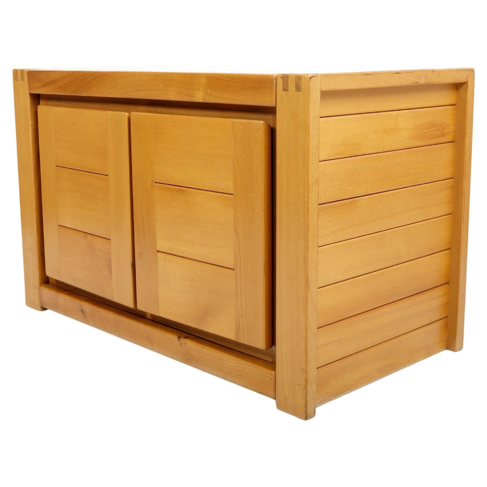 European Pine Cabinet by Pierre Chapo, France, c. 1970s