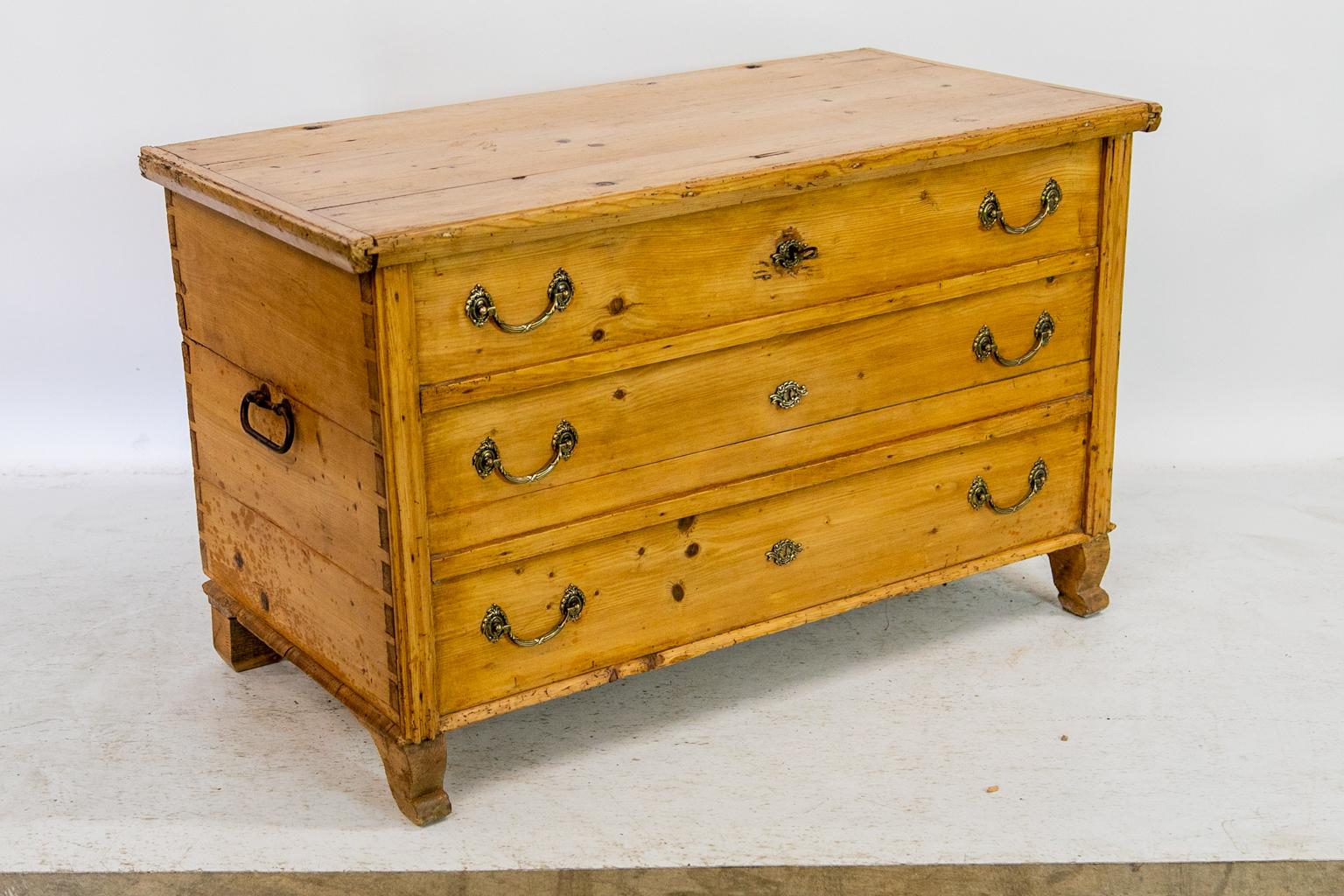 European Pine Three-Drawer Blanket Chest 6