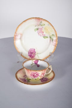 European Porcelain Cup and Saucers