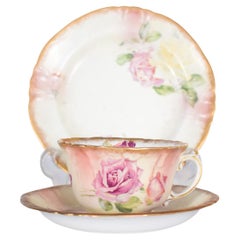 European Porcelain Cup and Saucers