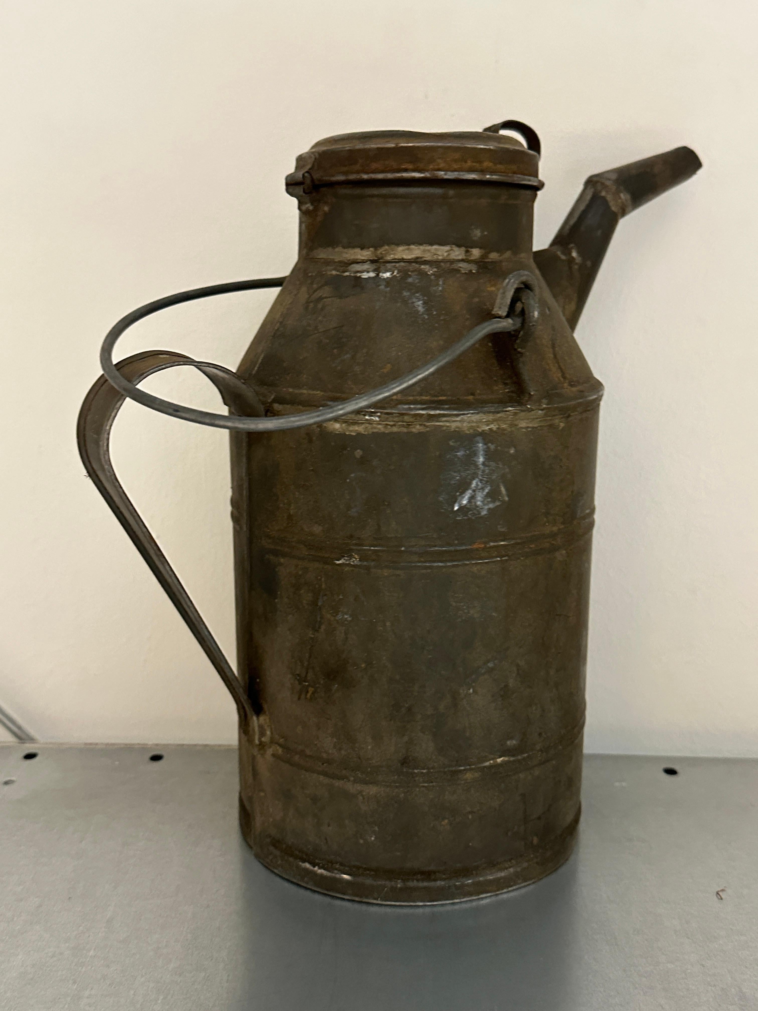 European Railways Oil Can, Vintage Oil Can, Industrial Style 1920s For Sale 2
