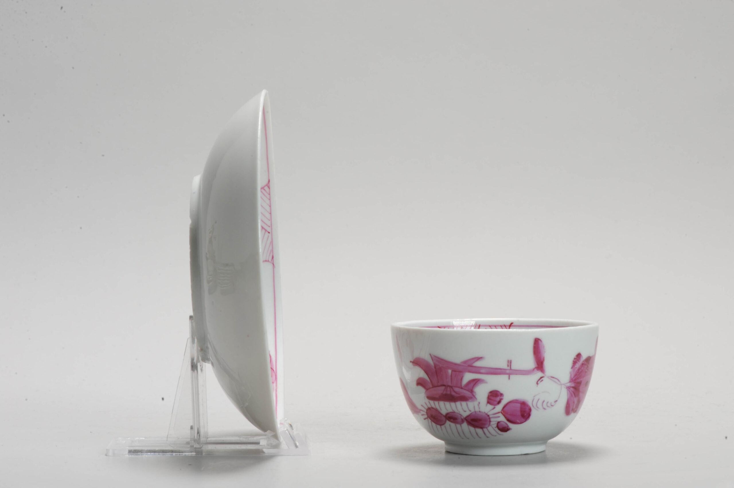 Européen Service à thé Rauenstein en porcelaine européenne de style Famille Rose en vente