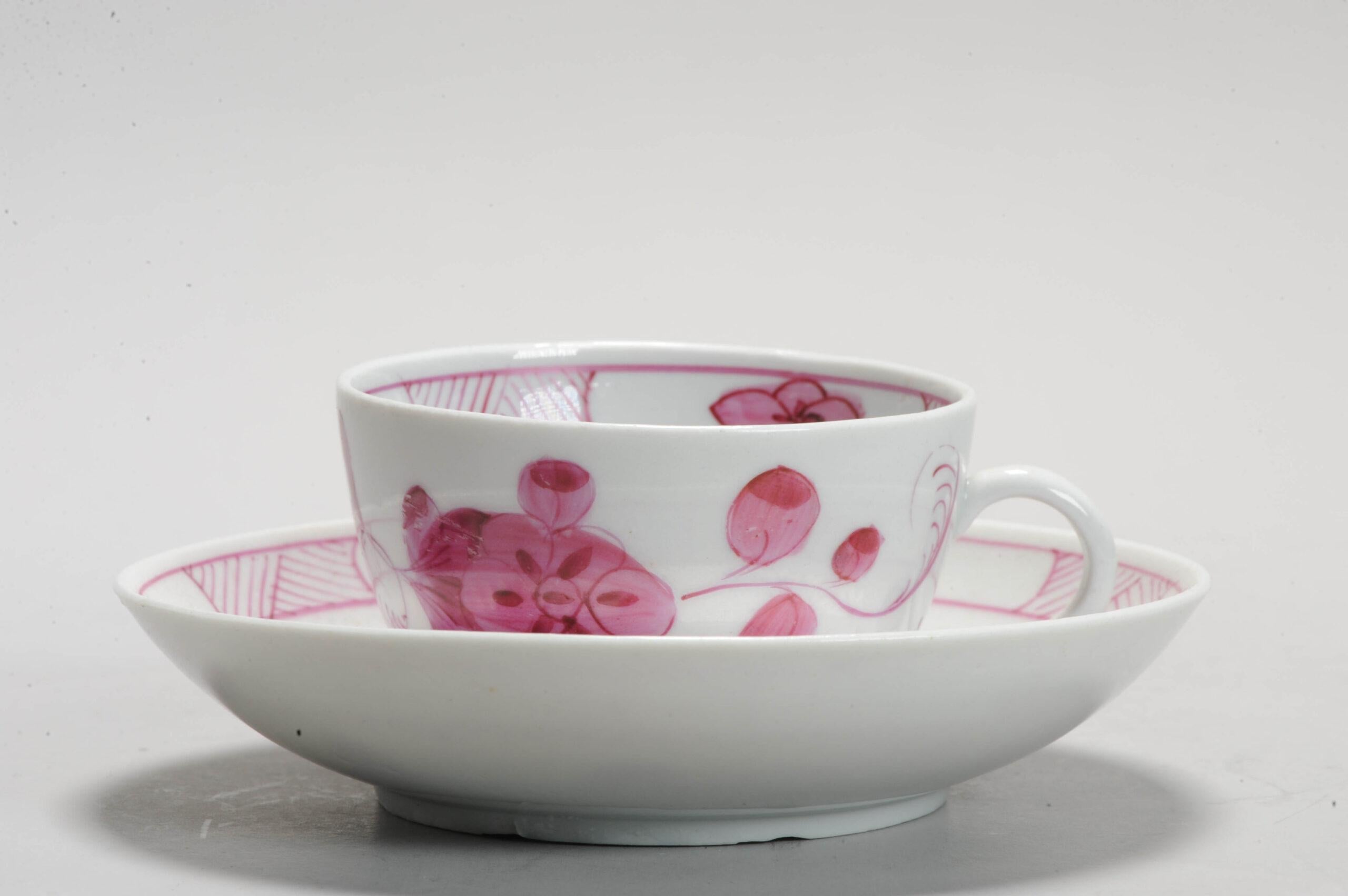 Service à thé Rauenstein en porcelaine européenne de style Famille Rose Bon état - En vente à Amsterdam, Noord Holland