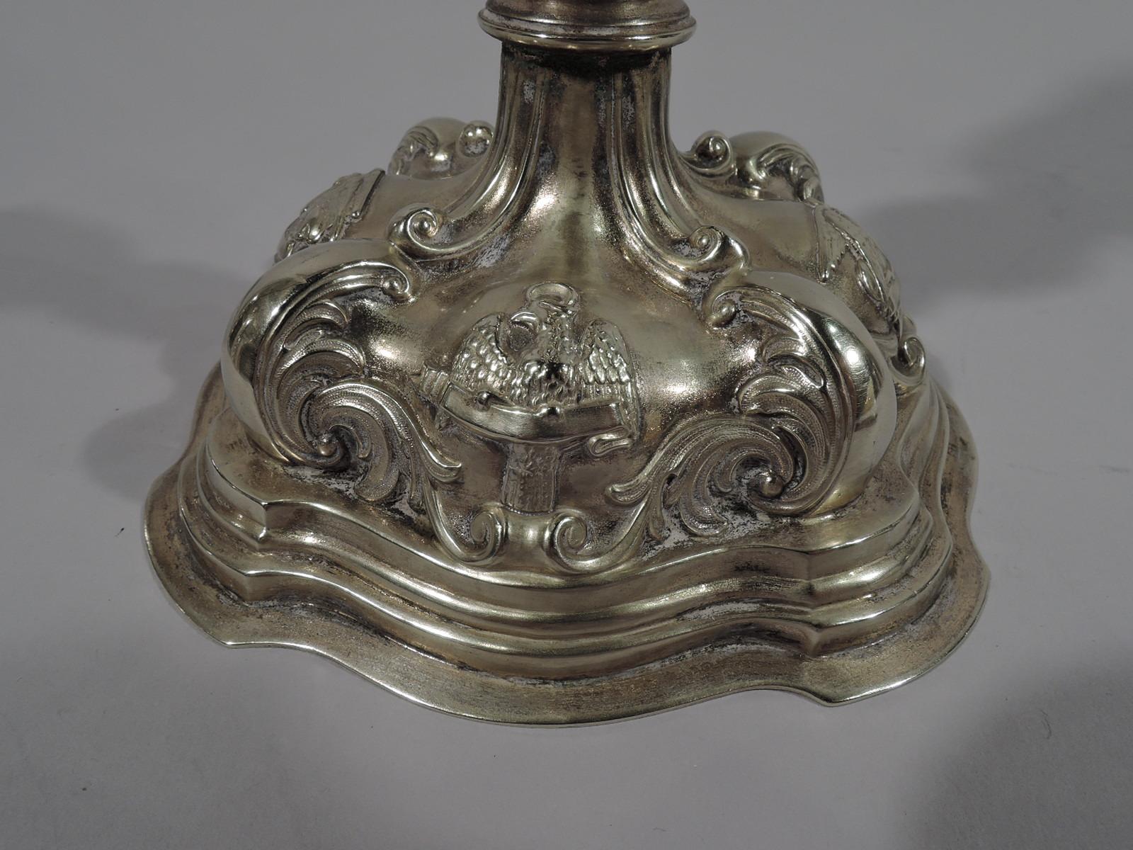 European Renaissance Revival Silver Gilt Chalice with Veil of Veronica In Good Condition In New York, NY