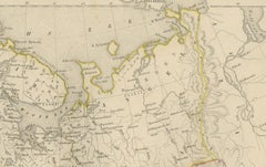 European Russia Map with Saint Petersburg Inset – Nieuwe Hand-Atlas, 1876