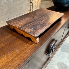 European Rustic Wood Table Riser Bread Board Antique Farmhouse