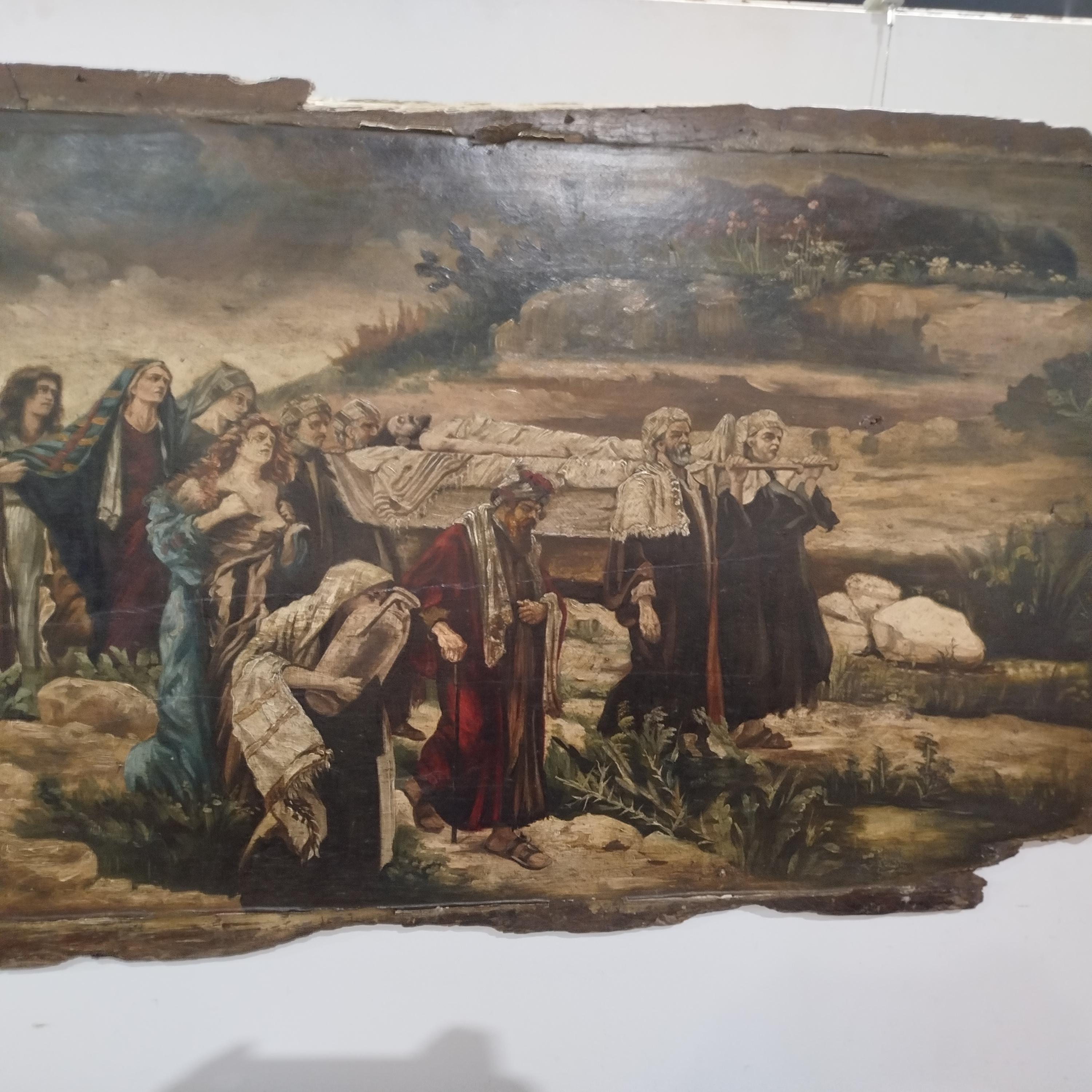 XVIIIe siècle et antérieur European School - L'enterrement de Lazarus en vente