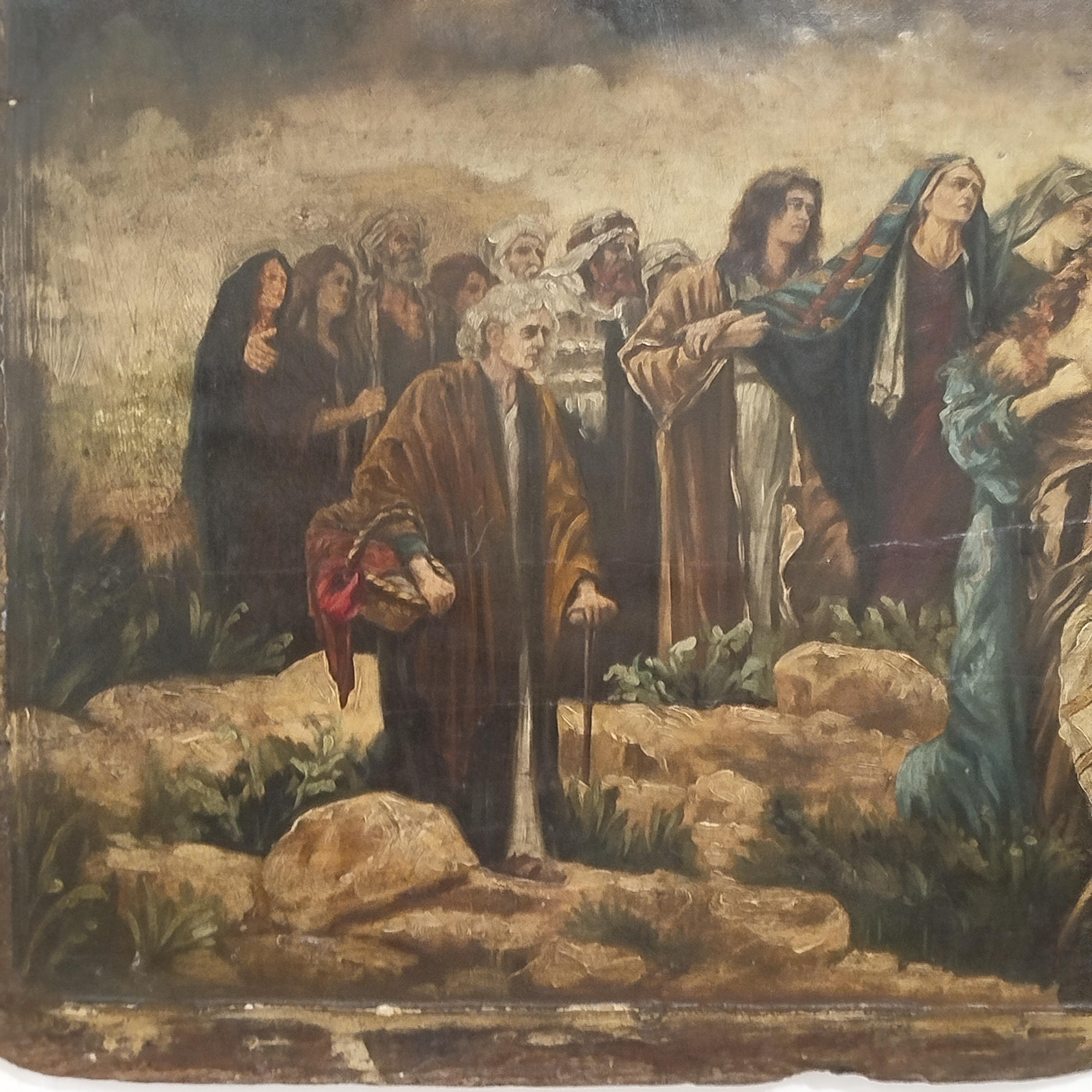 European School - L'enterrement de Lazarus en vente 1