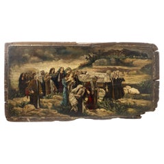 Antique European School - Burial Of Lazarus