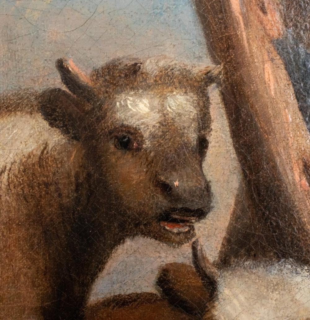 European School Farmer & Herd Oil on Canvas 1