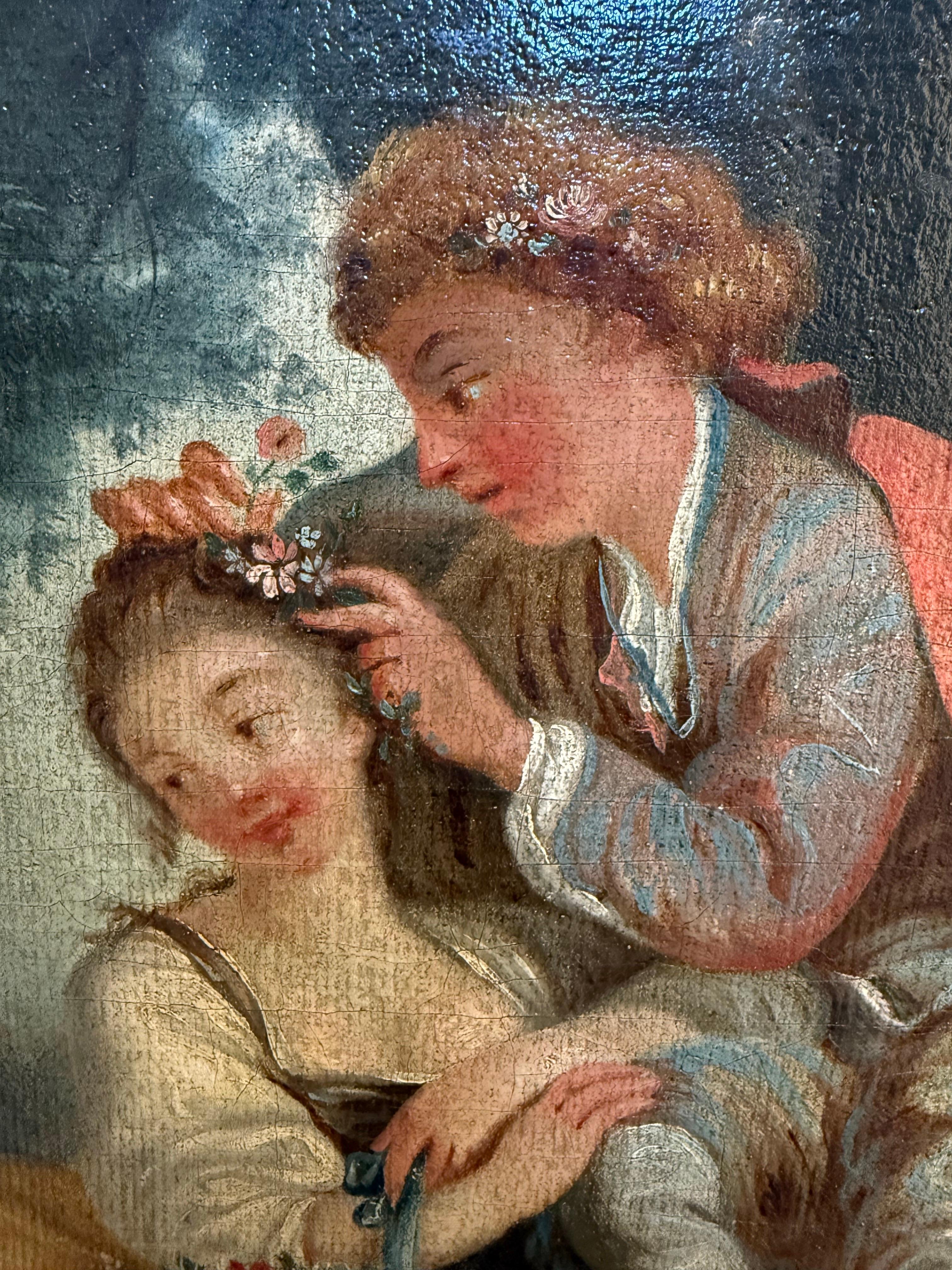 Francese Scuola europea Alla maniera di Boucher, Artista sconosciuto, 18° secolo in vendita
