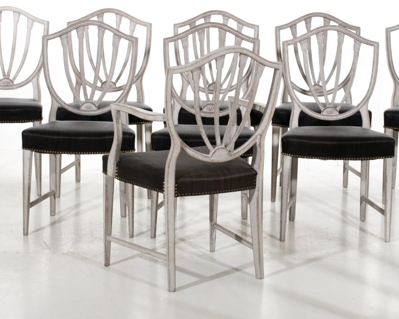 Set di 9 sedie europee, circa 1900 in vendita 2