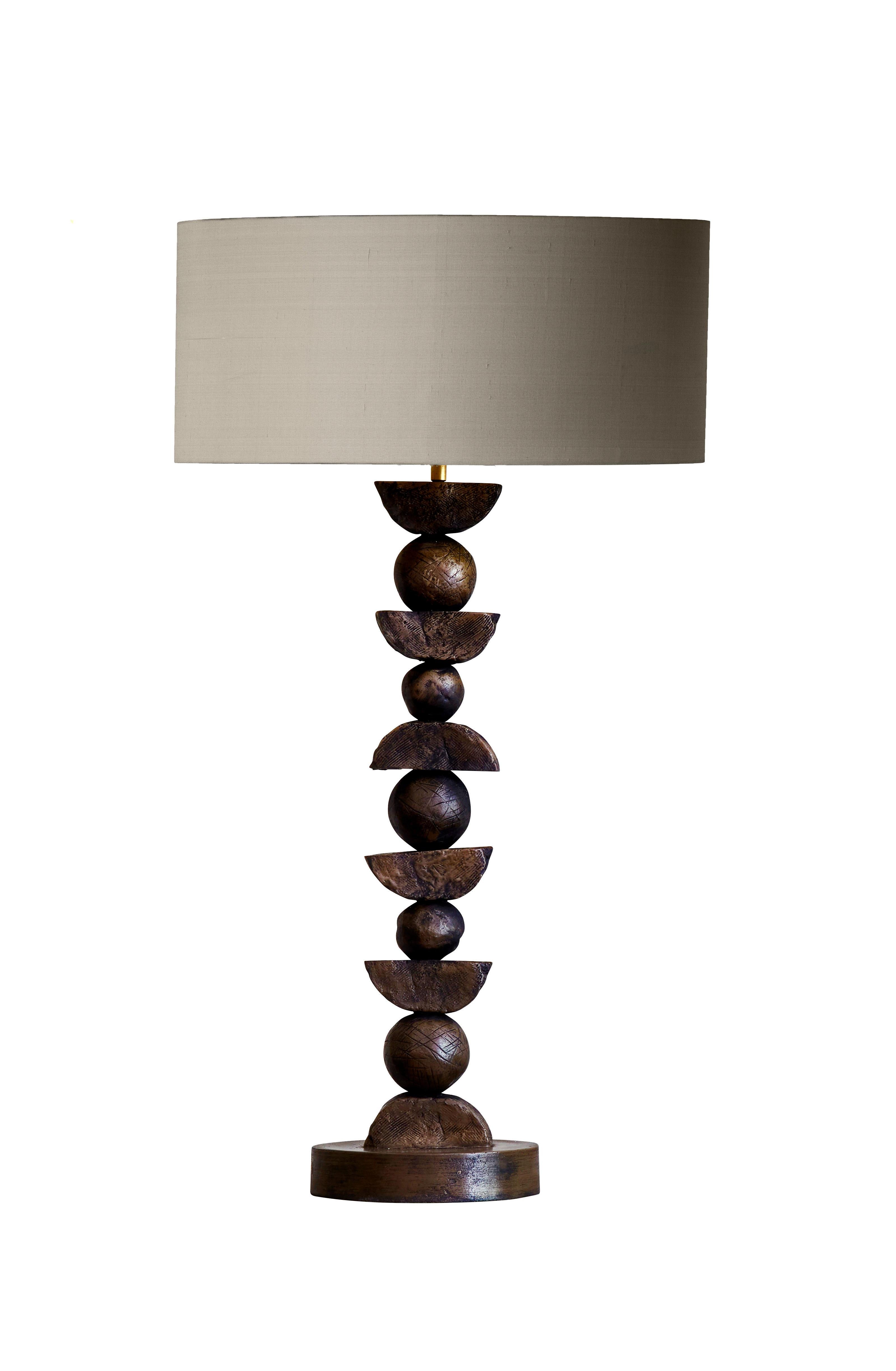 Modern Contemporary European Bronze Silhouette Table Lamp by Margit Wittig For Sale