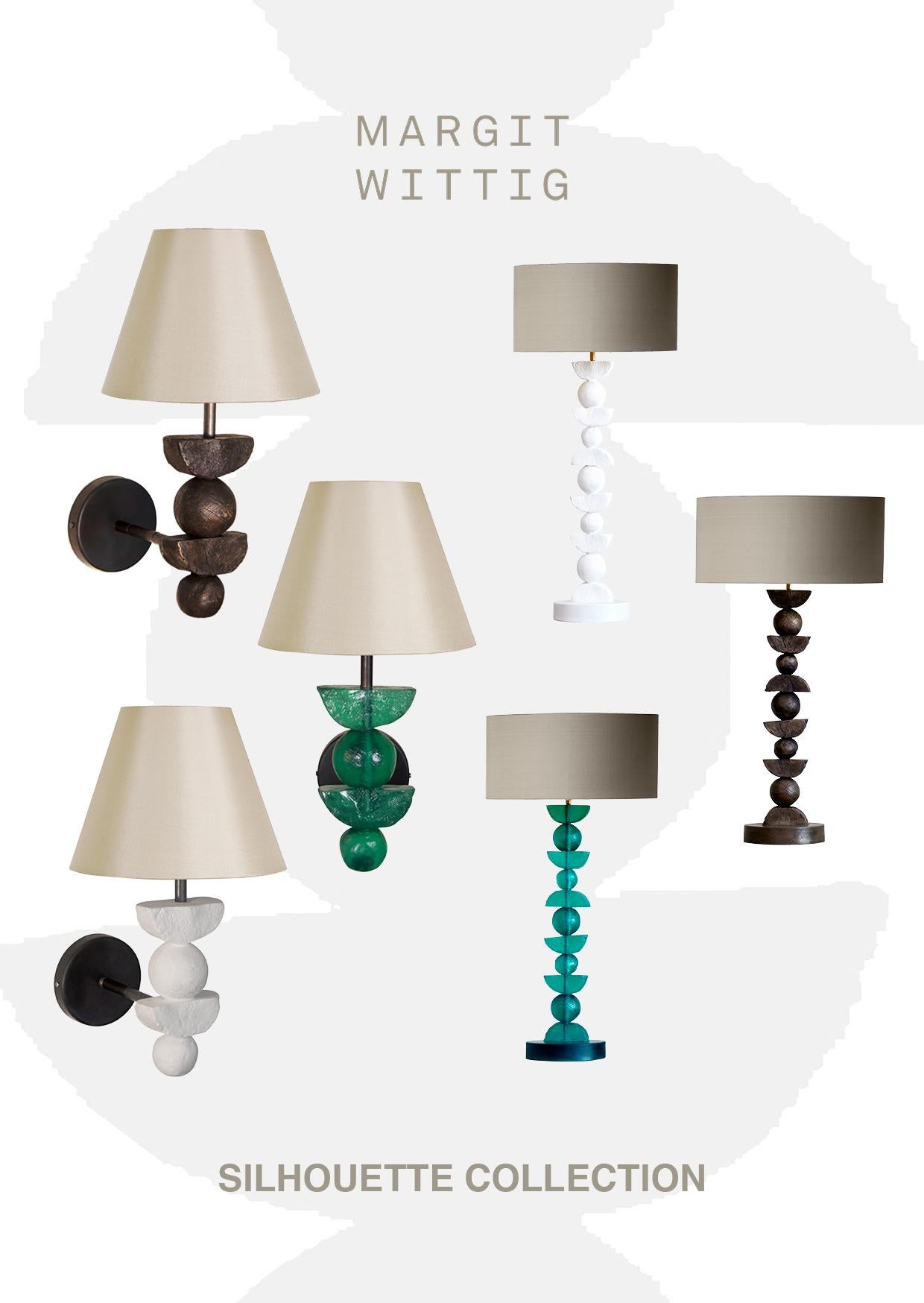 European, Silhouette Table Lamp by Margit Wittig, Bronze Resin For Sale 1