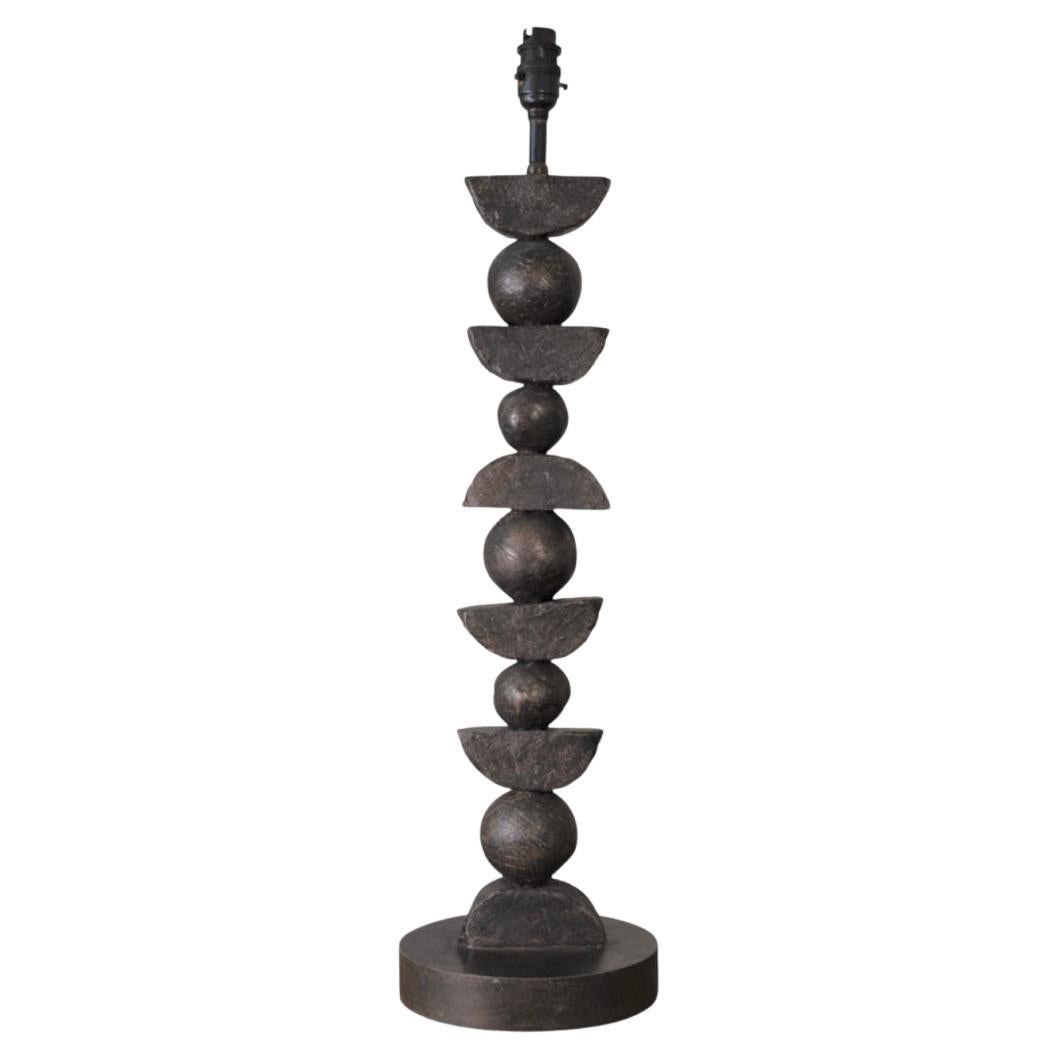 Lampe de bureau européenne Silhouette de Margit Wittig, en résine de bronze