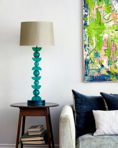 Sculptural, European, Silhouette Table Lamp, Emerald Green by Margit Wittig