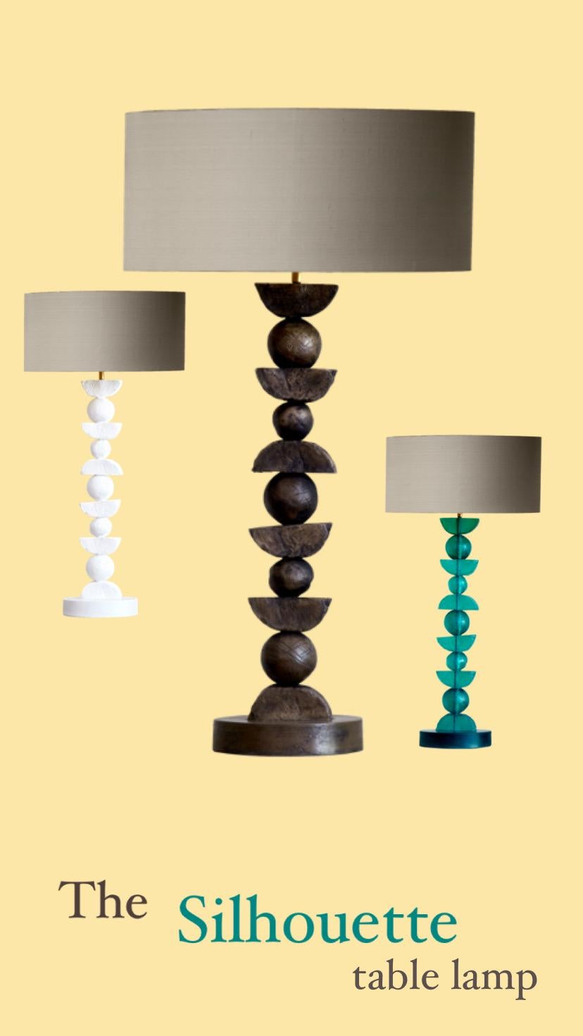 Lampe de bureau sculptée européenne à silhouette par Margit Wittig, vert émeraude Neuf - En vente à  London, GB