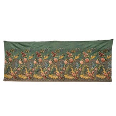 European Silk and Metallic Thread Brocaded Textile, 18th C.