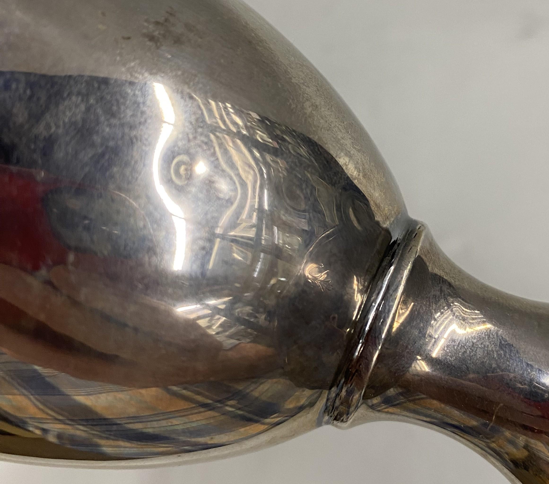 European Silver Reticulated Handled Flower Vase with Foliate Chased Decoration 6