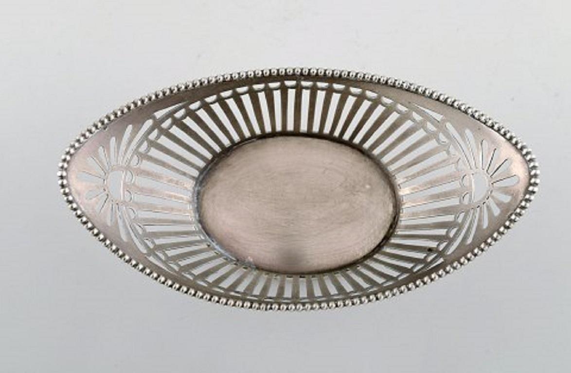 20th Century European Silversmith, a Pair of Silver Bowls with Reticulated Decoration For Sale