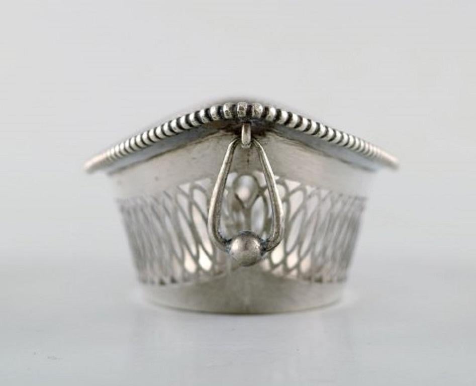 Unknown European Silversmith, Silver Bowl with Reticulated Decoration and Handles