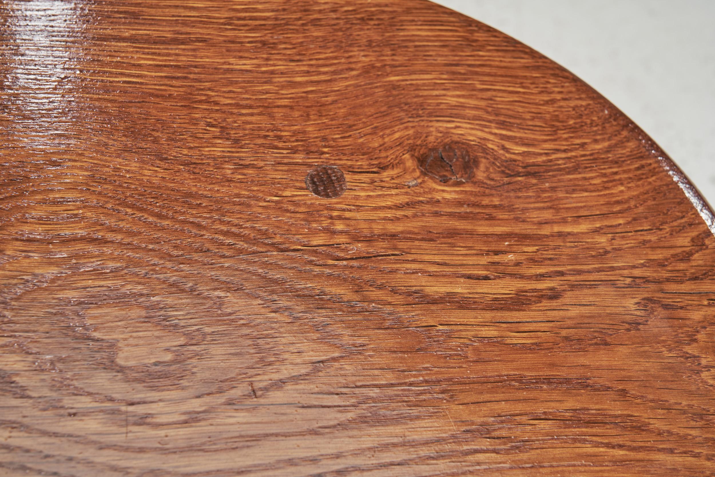 European Solid Wood Stool with Mortise and Tenon Joinery, Europe ca 1960s 5