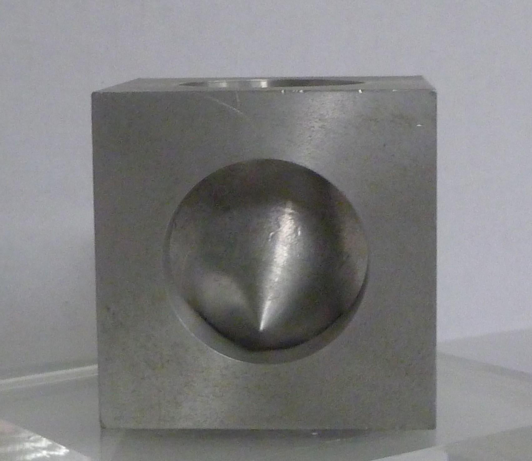 Espagnol Cube casse-tête Bibelot de l'ère spatiale européenne en aluminium:: 1970