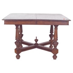 European Square Extendable Dining Table