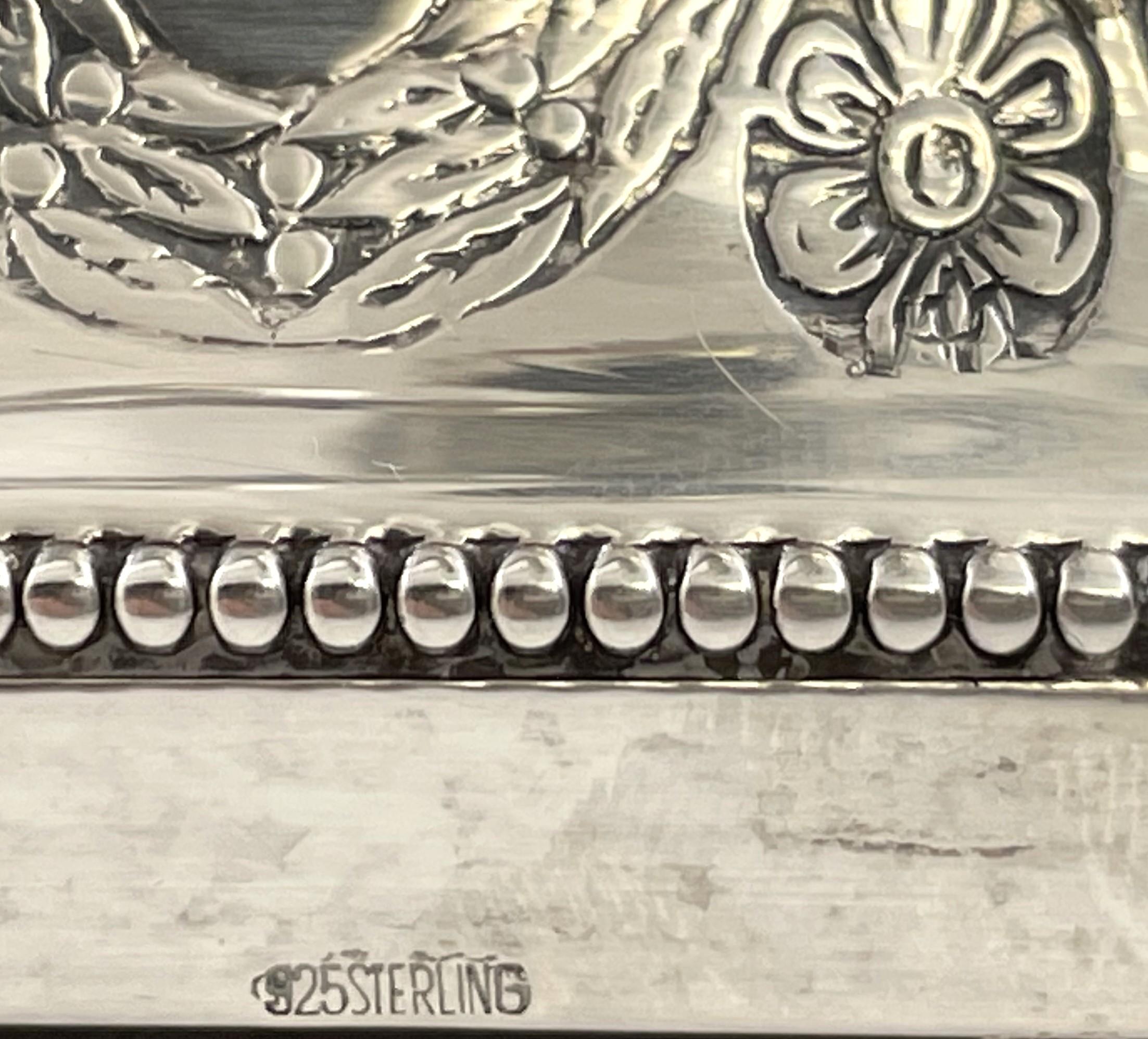 European Sterling Silver Large Hanukkah Menorah For Sale 7