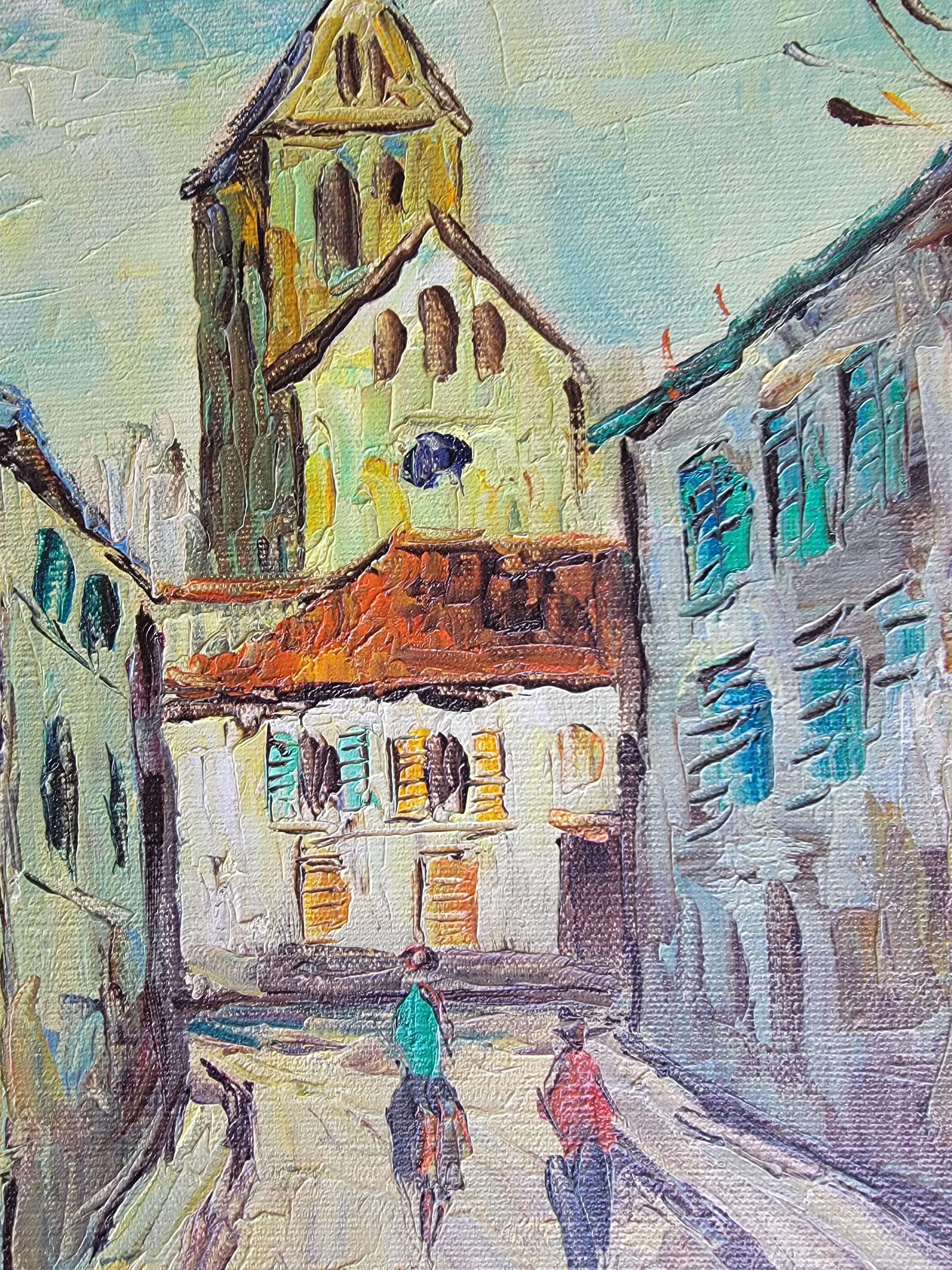 European Street Scene Street Paintings For Sale 1