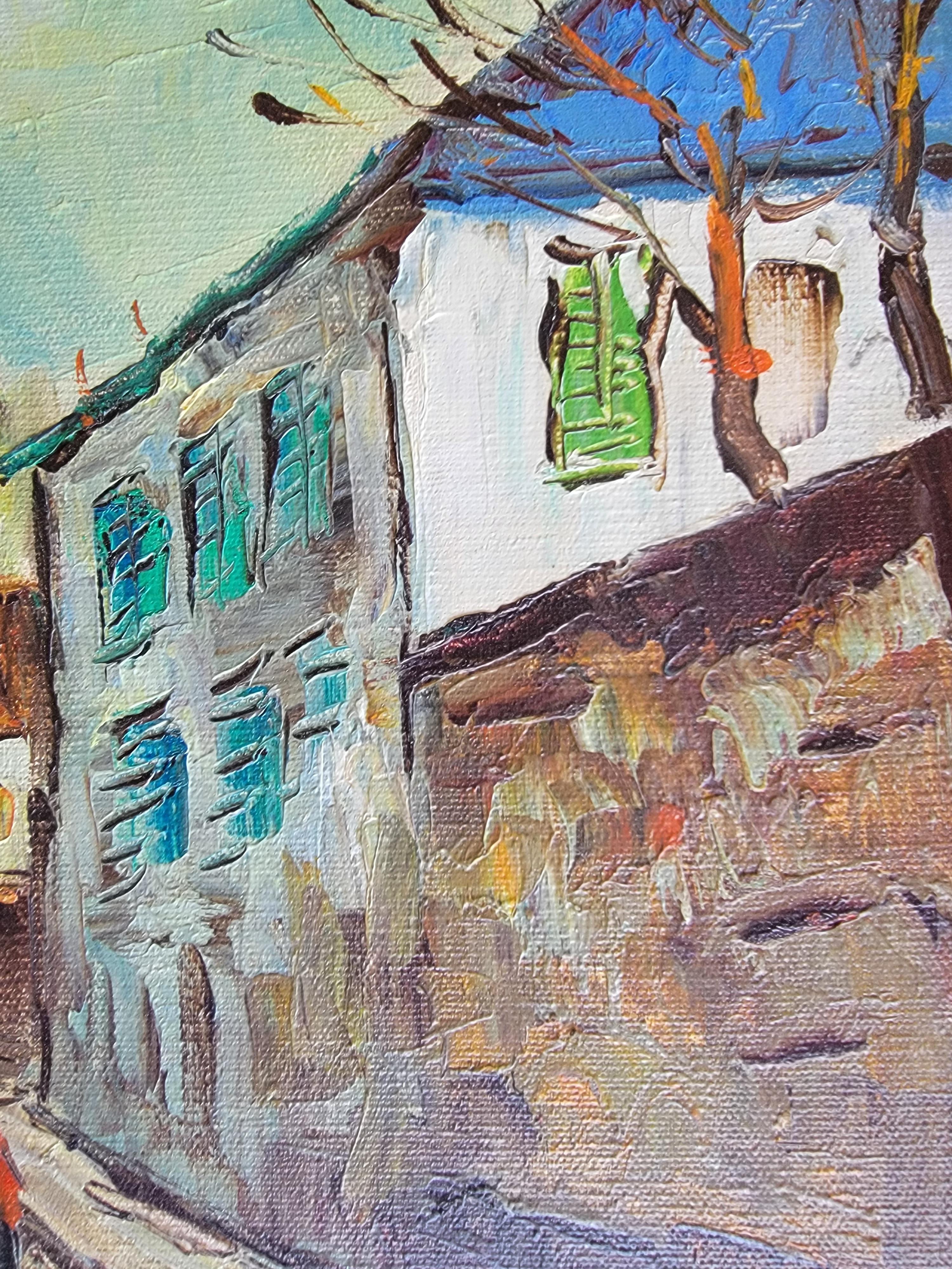 European Street Scene Street Paintings For Sale 3