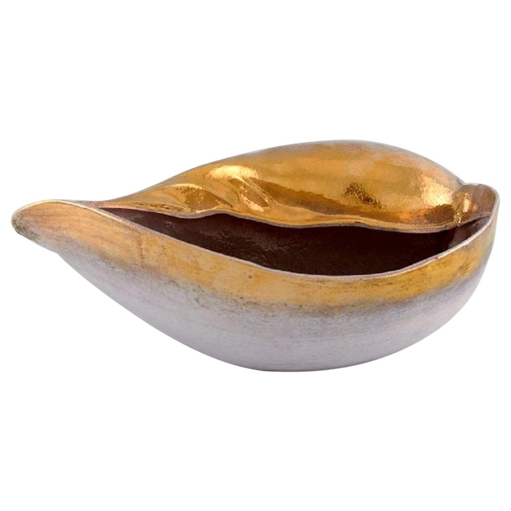 European Studio Ceramicist, Large Unique Sculpture Designed as a Conch