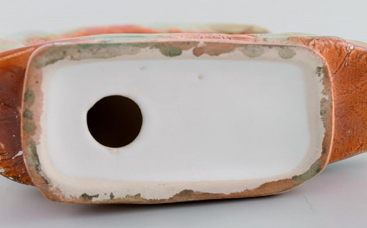 20th Century European Studio Ceramicist, Tealight Candle Holder Shaped like the Moon For Sale
