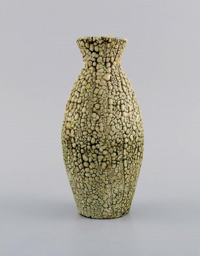 Modern European Studio Ceramicist, Two Vases in Glazed Ceramics, 1960s-1970s