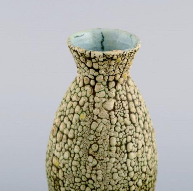 Unknown European Studio Ceramicist, Two Vases in Glazed Ceramics, 1960s-1970s