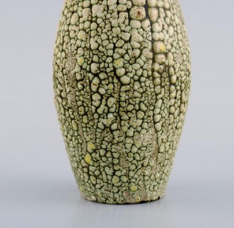 European Studio Ceramicist, Two Vases in Glazed Ceramics, 1960s-1970s In Excellent Condition In Copenhagen, DK